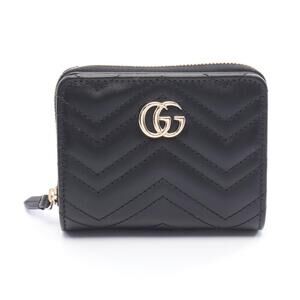 Gucci GG Marmont Leather Bi fold Wallet Black